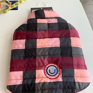 Pet apparel Cold weather jacket Sherpa lined